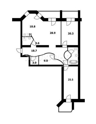 Продажа 3-комнатной квартиры 141,6 м², 4/11 этаж