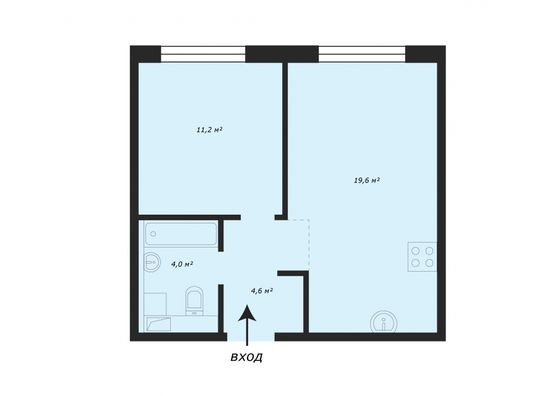 Продажа 1-комнатной квартиры 40 м², 11/25 этаж