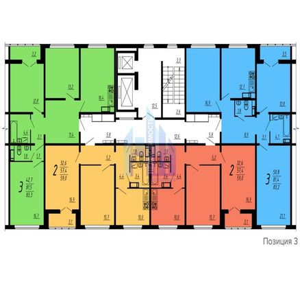 Продажа 3-комнатной квартиры 83,3 м², 12/15 этаж