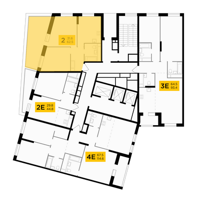 Продажа 2-комнатной квартиры 62,5 м², 21/30 этаж