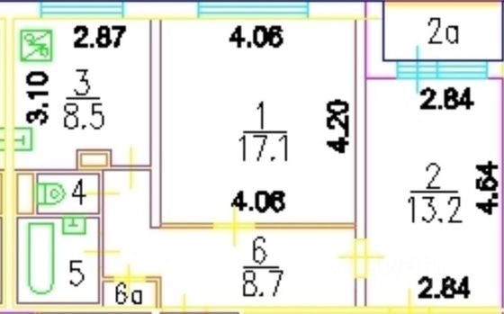 Продажа 2-комнатной квартиры 52,1 м², 9/12 этаж