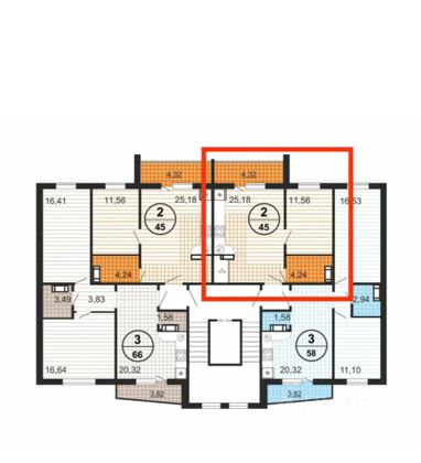 Продажа 2-комнатной квартиры 45 м², 3/10 этаж