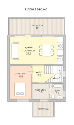 Продажа дома, 120 м², с участком 6 соток