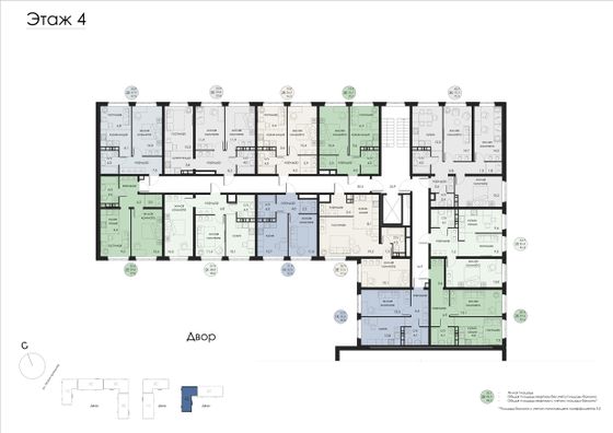 Продажа 2-комнатной квартиры 39,8 м², 4/6 этаж