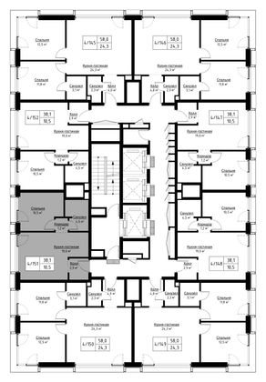 Продажа 1-комнатной квартиры 37,7 м², 21/30 этаж