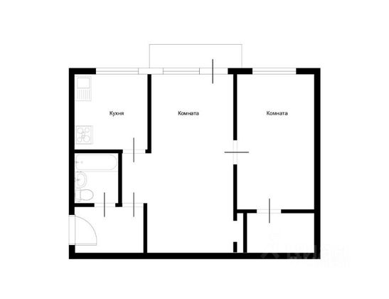 Продажа 2-комнатной квартиры 50 м², 2/5 этаж