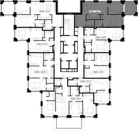 Продажа 2-комнатной квартиры 80,3 м², 8/15 этаж