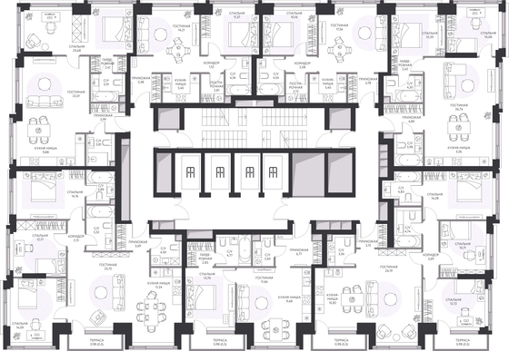 Продажа 1-комнатной квартиры 66,7 м², 22/41 этаж