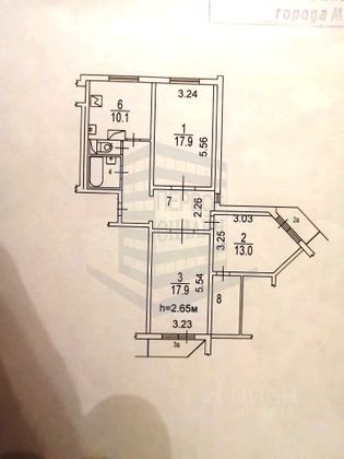 Продажа 3-комнатной квартиры 85 м², 3/17 этаж