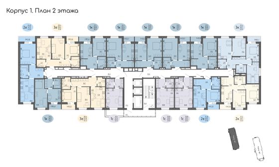 Продажа квартиры-студии 22,3 м², 2/25 этаж