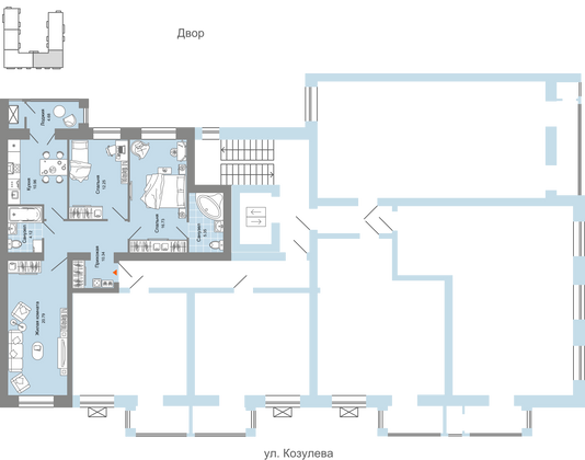 Продажа 3-комнатной квартиры 83 м², 5/6 этаж