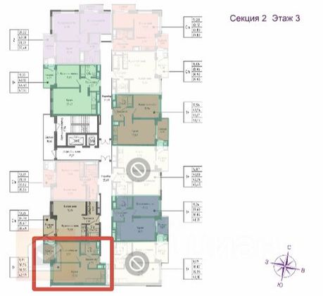 Продажа 1-комнатной квартиры 42,9 м², 3/16 этаж