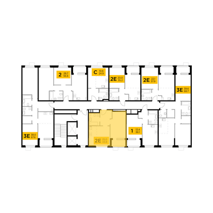 Продажа 2-комнатной квартиры 43,8 м², 15/15 этаж