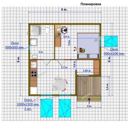 Продажа дома, 36 м², с участком 10 соток