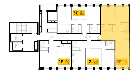 Продажа 3-комнатной квартиры 73,4 м², 6/10 этаж