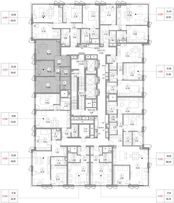 Продажа 2-комнатной квартиры 56,4 м², 24/29 этаж