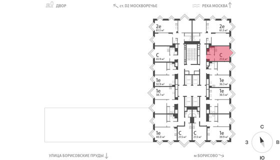 Продажа квартиры-студии 21,6 м², 30/30 этаж