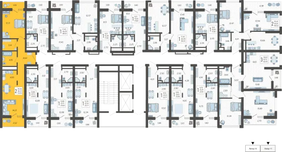 Продажа 2-комнатной квартиры 50,7 м², 3/19 этаж