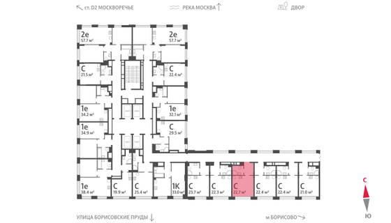 Продажа квартиры-студии 22,7 м², 2/30 этаж