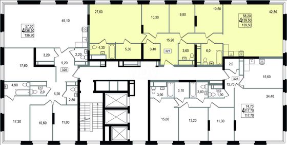 Продажа 4-комнатной квартиры 139,5 м², 25/27 этаж