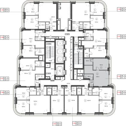 Продажа 1-комнатной квартиры 41,5 м², 17/53 этаж