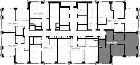 Продажа 2-комнатной квартиры 60,3 м², 16/36 этаж