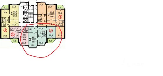 Продажа 2-комнатной квартиры 90,5 м², 19/25 этаж