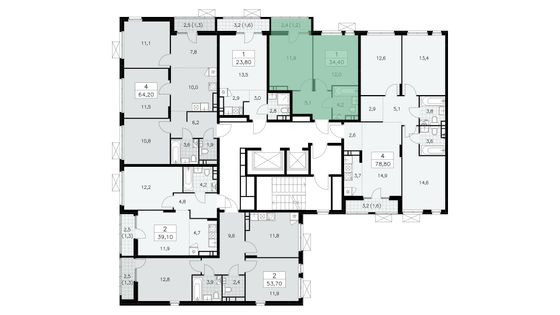 Продажа 1-комнатной квартиры 34,4 м², 8/16 этаж