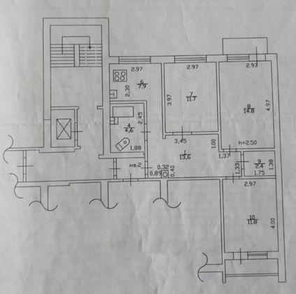 Продажа 3-комнатной квартиры 75 м², 2/9 этаж