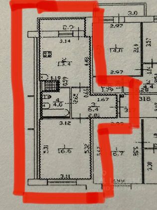 Продажа 1-комнатной квартиры 40,3 м², 7/9 этаж