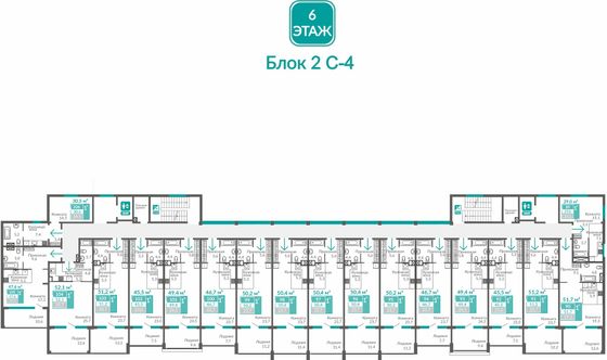 Продажа 1-комнатной квартиры 47,6 м², 6/10 этаж