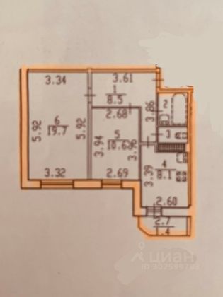 Продажа 2-комнатной квартиры 52 м², 12/16 этаж