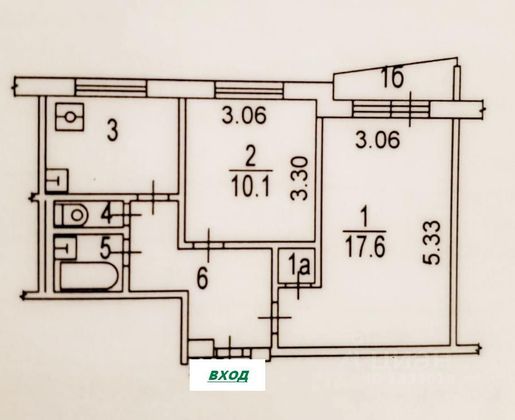 Продажа 2-комнатной квартиры 45 м², 12/12 этаж