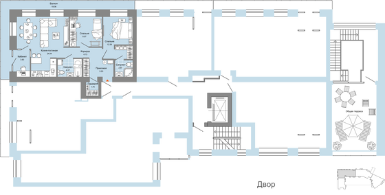 Продажа 3-комнатной квартиры 76 м², 2/7 этаж