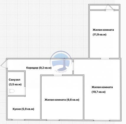 Продажа 3-комнатной квартиры 59,5 м², 4/9 этаж