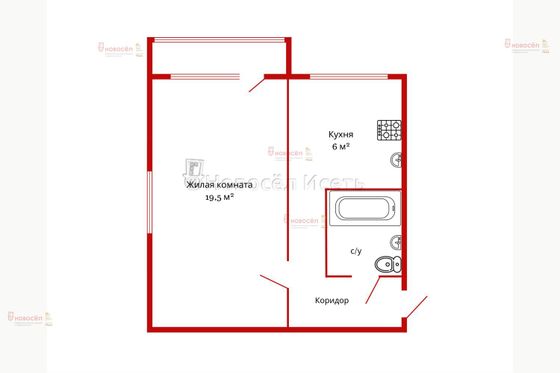 Продажа 1-комнатной квартиры 31,6 м², 5/5 этаж