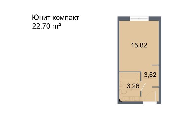 Продажа квартиры-студии 22,7 м², 20/24 этаж