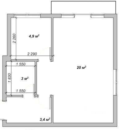 Продажа 1-комнатной квартиры 30 м², 2/5 этаж