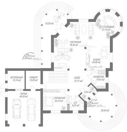 Продажа дома, 860 м², с участком 30,8 сотки