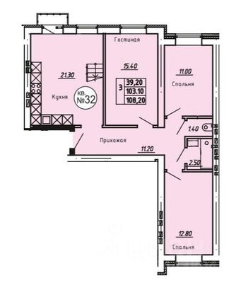 Продажа 4-комнатной квартиры 108,2 м², 4/4 этаж