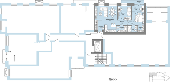 Продажа 3-комнатной квартиры 66 м², 6/7 этаж