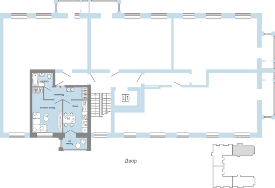 Продажа 1-комнатной квартиры 38 м², 6/8 этаж