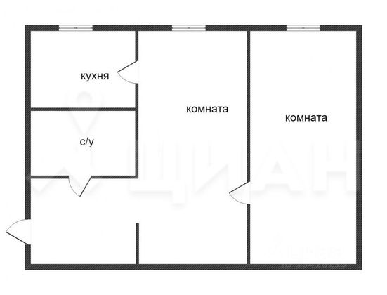 Продажа 2-комнатной квартиры 44,9 м², 2/5 этаж