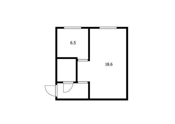 Продажа 1-комнатной квартиры 30,7 м², 5/5 этаж