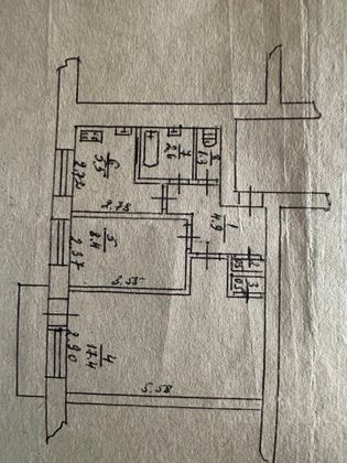 Продажа 2-комнатной квартиры 41,4 м², 4/4 этаж