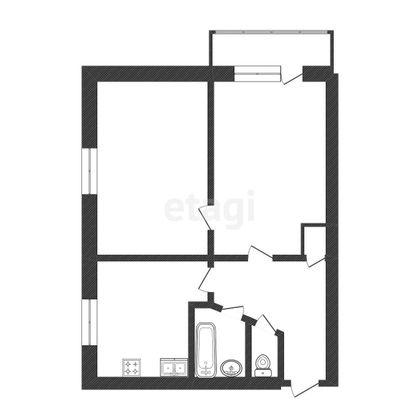 Продажа 2-комнатной квартиры 38,7 м², 3/5 этаж
