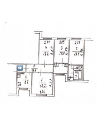 Продажа 4-комнатной квартиры 85,4 м², 2/14 этаж