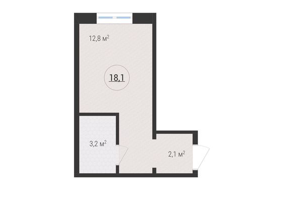 Продажа 1-комнатной квартиры 18,1 м², 9 этаж