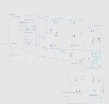 Продажа 4-комнатной квартиры 77,2 м², 6/10 этаж