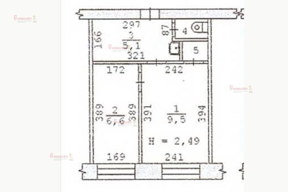 Продажа 1-комнатной квартиры 23 м², 1/5 этаж